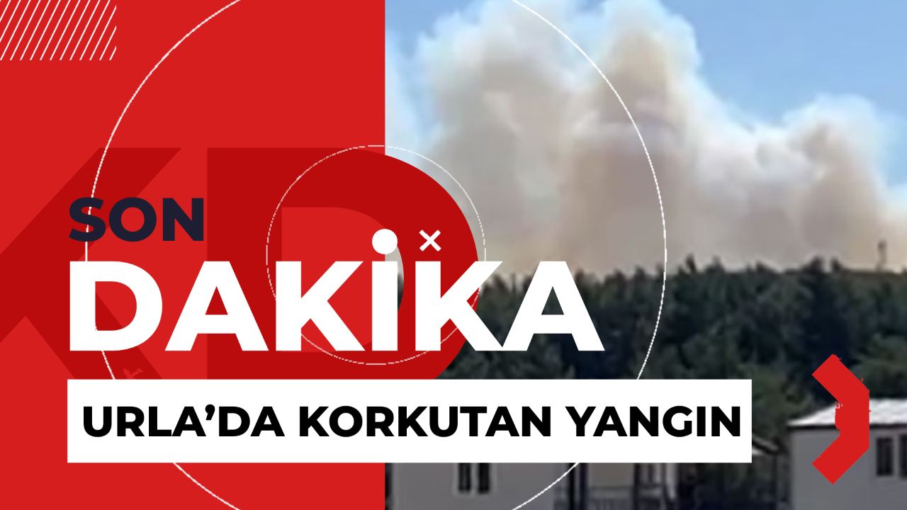 Urla'da Makilik Alanda Korkutan Yangın