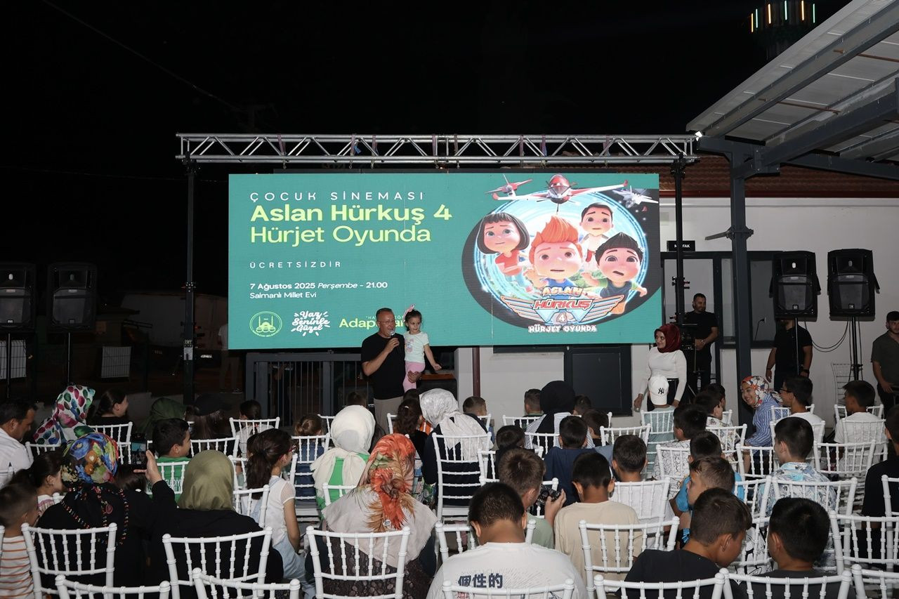 Salmanlı’da Çocuklara Açık Hava Sinema Keyfi - Sayfa 1