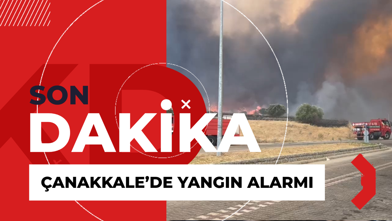 Çanakkale’de Orman Yangını Hastaneye Yaklaştı