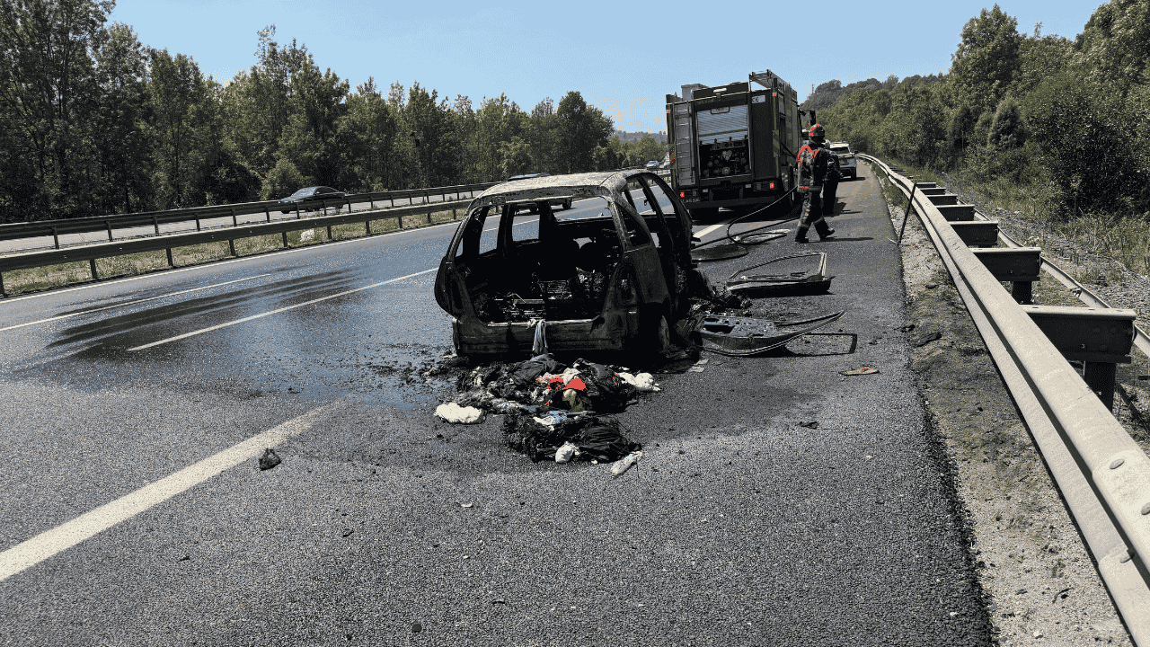 Anadolu Otoyolu’nda Yabancı Plakalı Otomobil Alev Alev Yandı - Sayfa 3