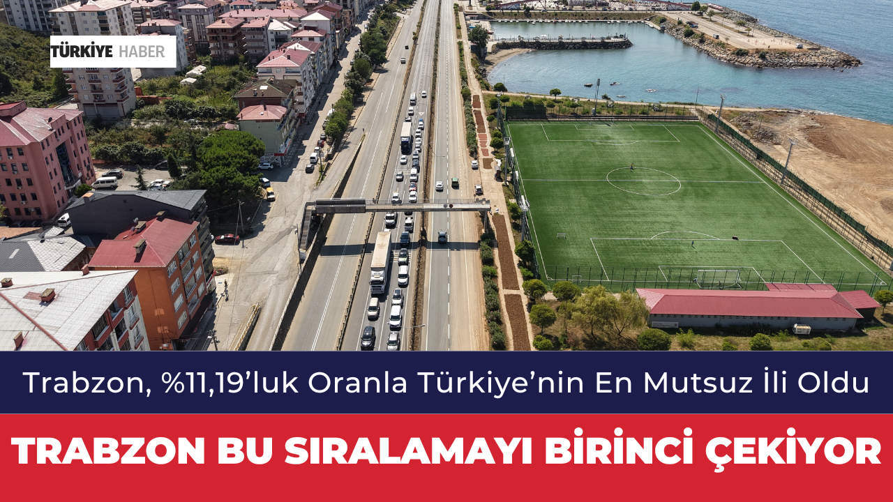 TÜİK Verilerine Göre En Mutsuz İl Trabzon Seçildi