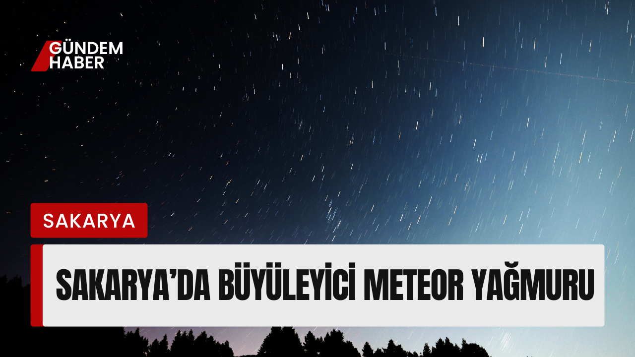 Sakarya’da Perseid Meteor Yağmuru Büyüledi