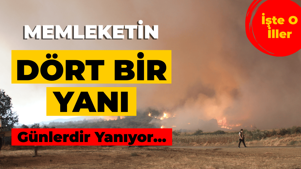 Türkiye’nin Dört Bir Yanında Yangınlar Sürüyor