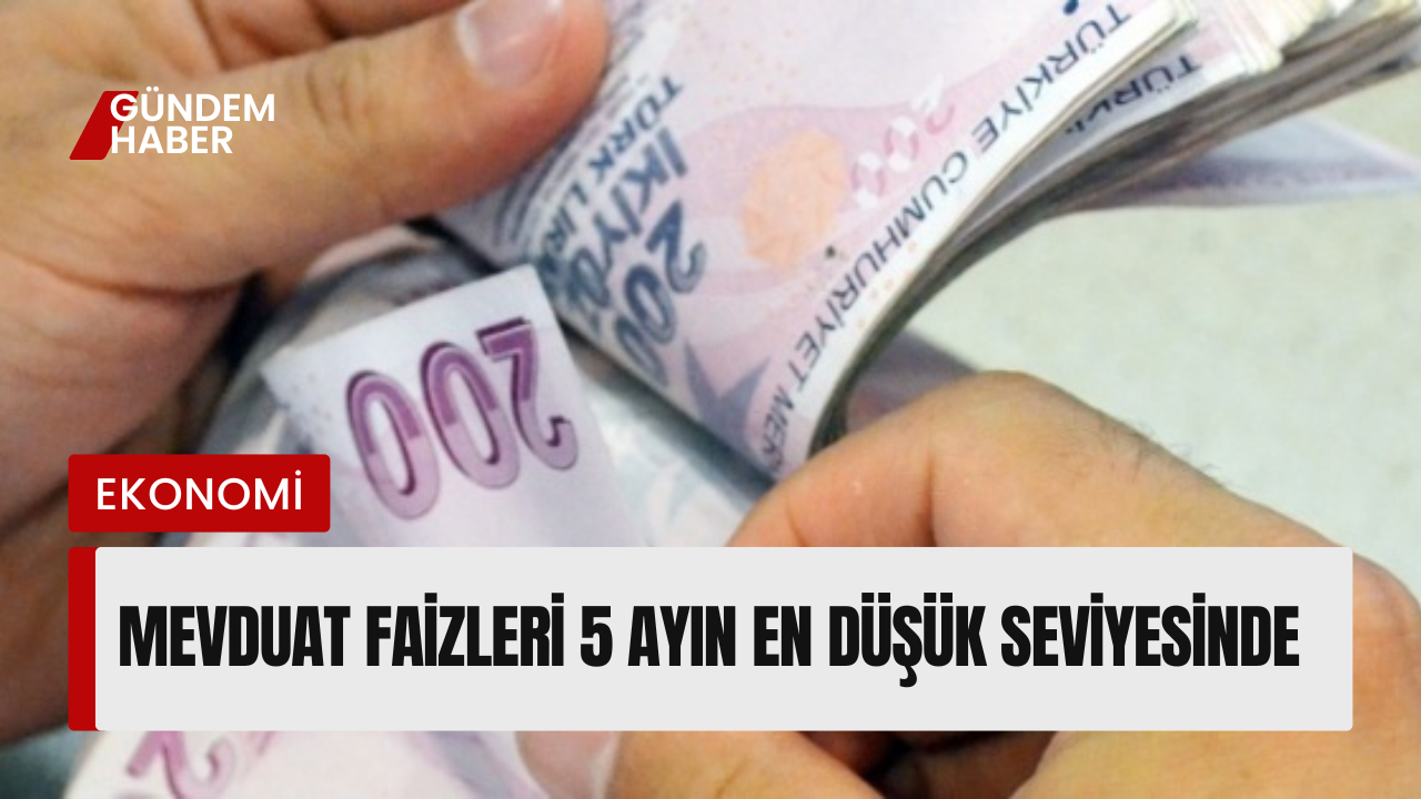 Mevduat Faizleri 5 Ayın En Düşük Seviyesinde