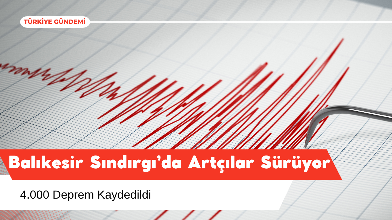Balıkesir Sındırgı’da Artçılar Sürüyor: 4.000 Deprem Kaydedildi