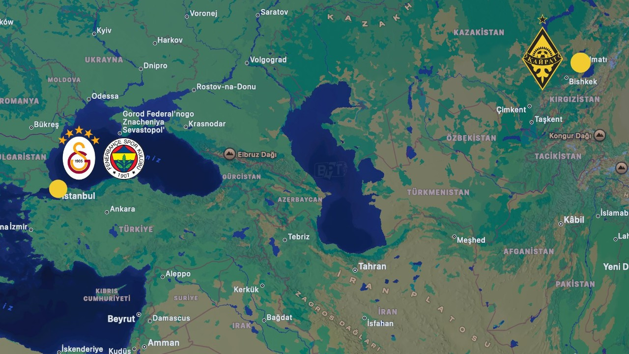 Galatasaray ve Fenerbahçe 3.900 Km Uçacak