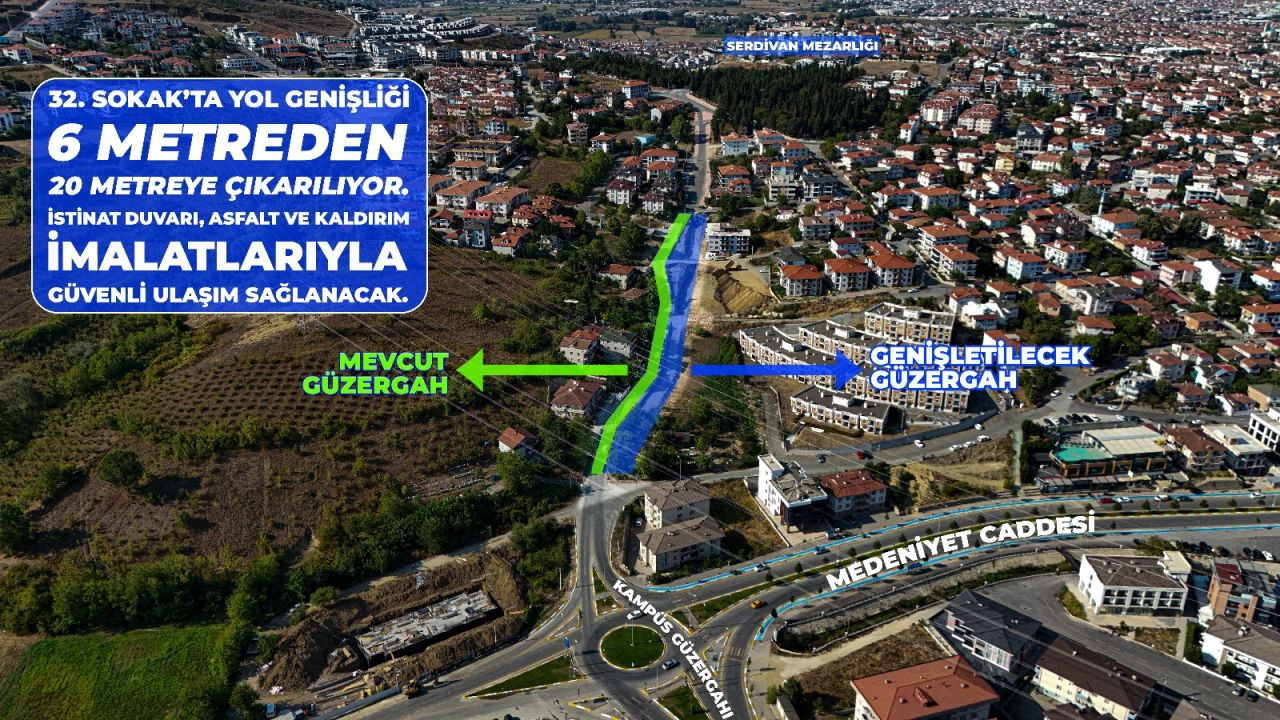 Serdivan’ın Trafik Yükünü Hafifletecek Hamle - Sayfa 1