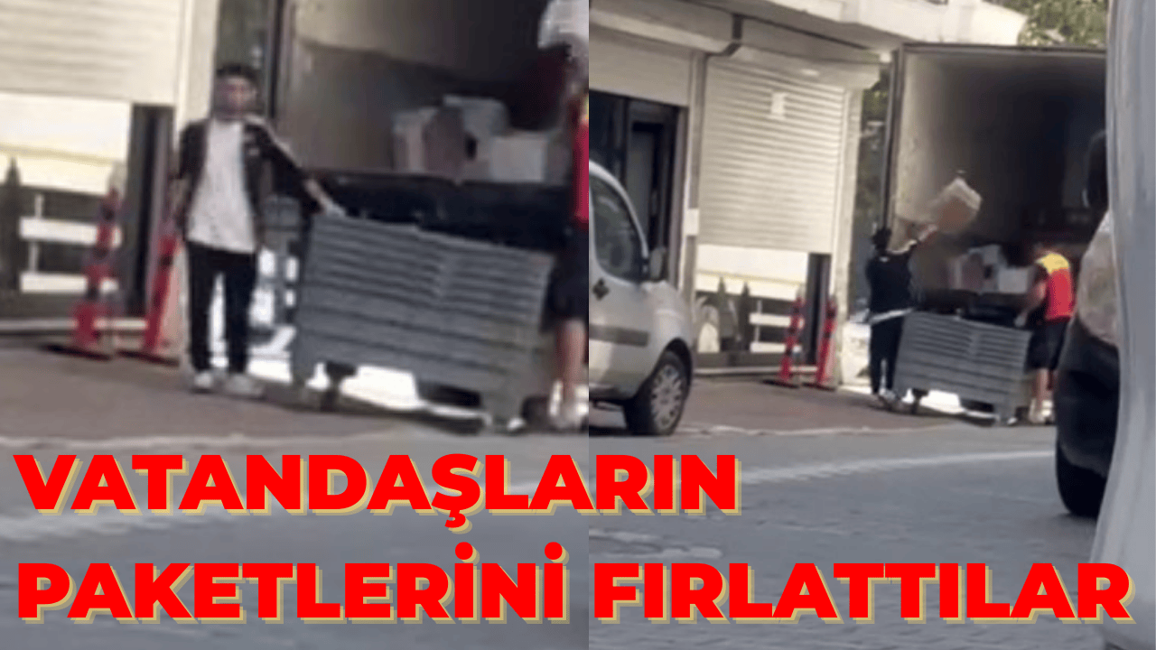 İstanbul Esenyurt’ta Kargo Çalışanları Paketleri Fırlattı