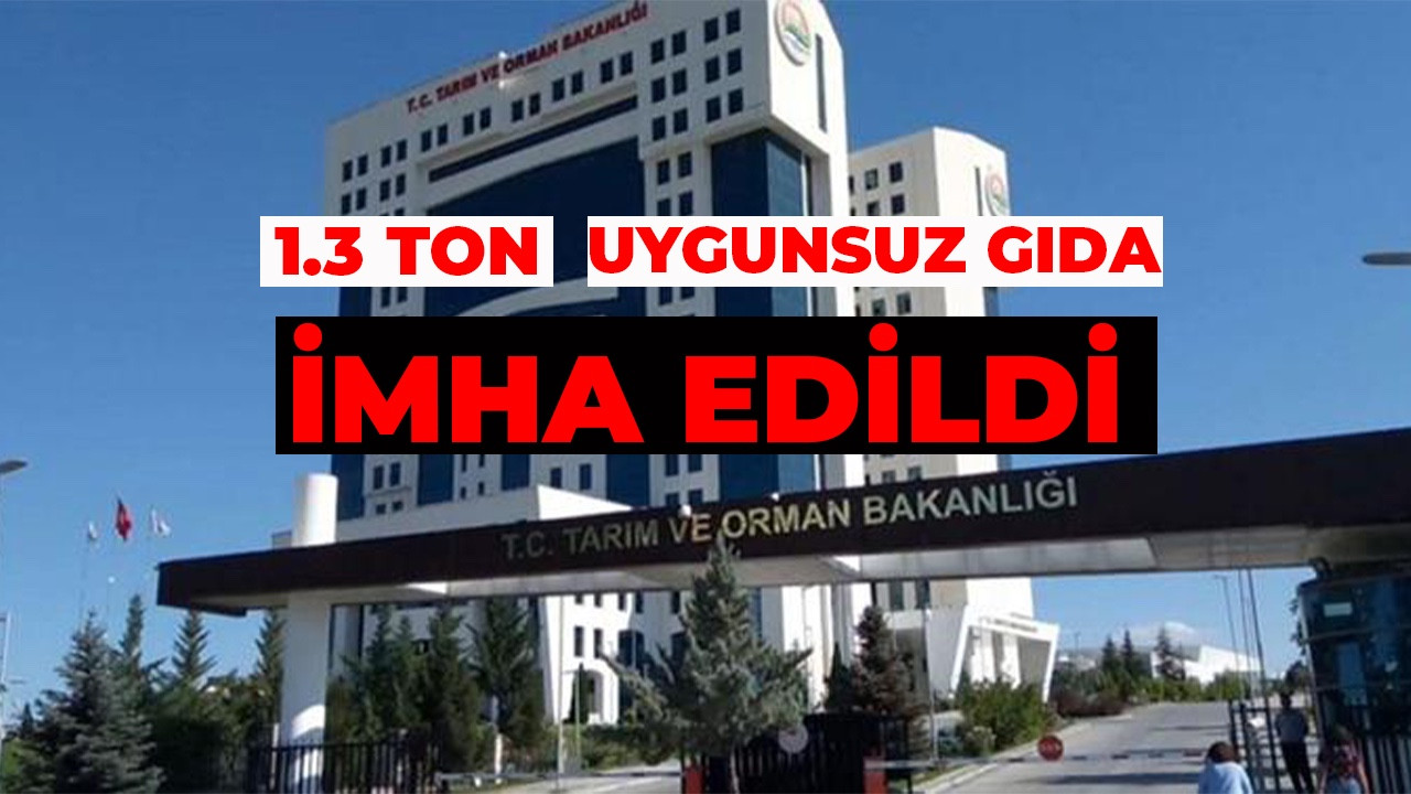 Ankara’da 1.3 Ton Uygunsuz Gıda İmha Edildi