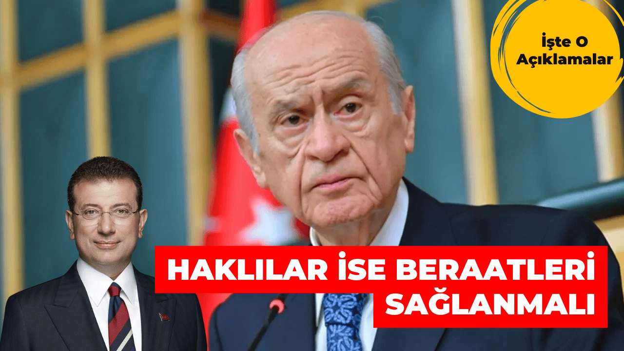 Bahçeli’den CHP’ye Ve Barış Sürecine Dair Dikkat Çeken Açıklamalar