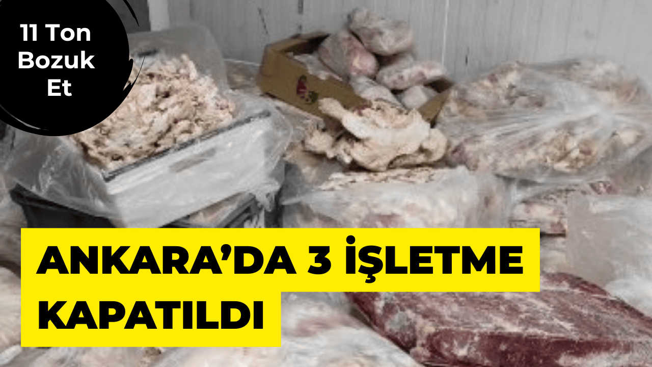 Ankara’da 11 Ton Bozuk Et Ürünü Ele Geçirildi