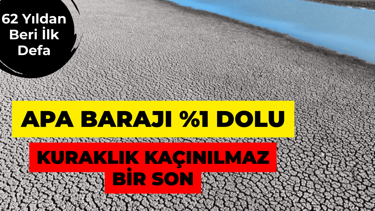 Konya’nın 62 Yıllık Apa Barajı Kuraklıkla Alarm Veriyor