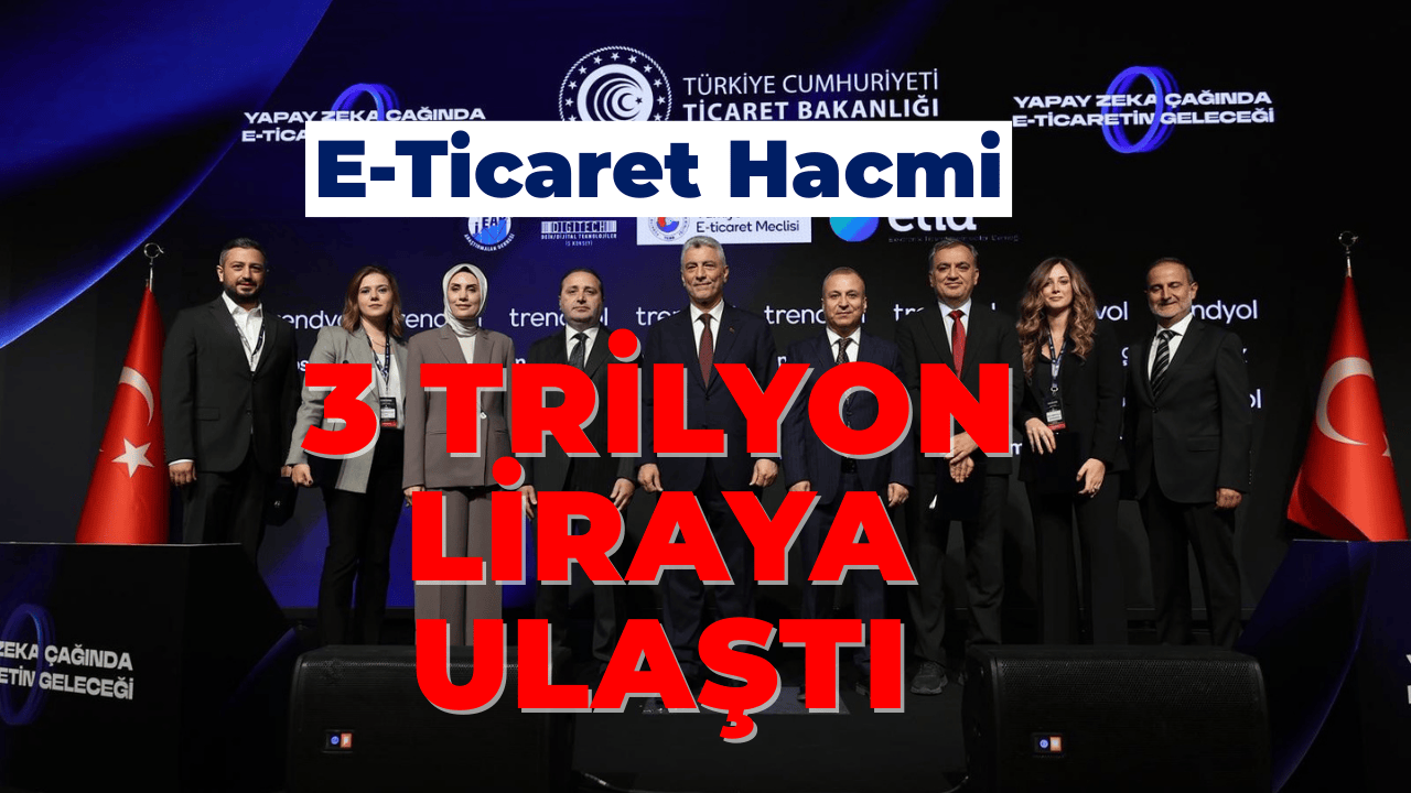 E-Ticaret Hacmi 3 Trilyon Liraya Ulaştı