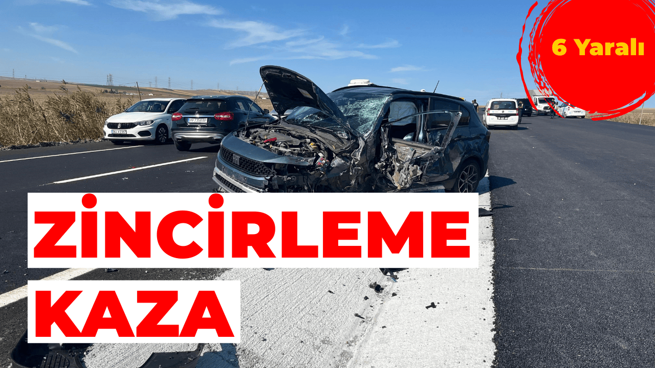 Çorlu’da Zincirleme Kaza: 6 Yaralı