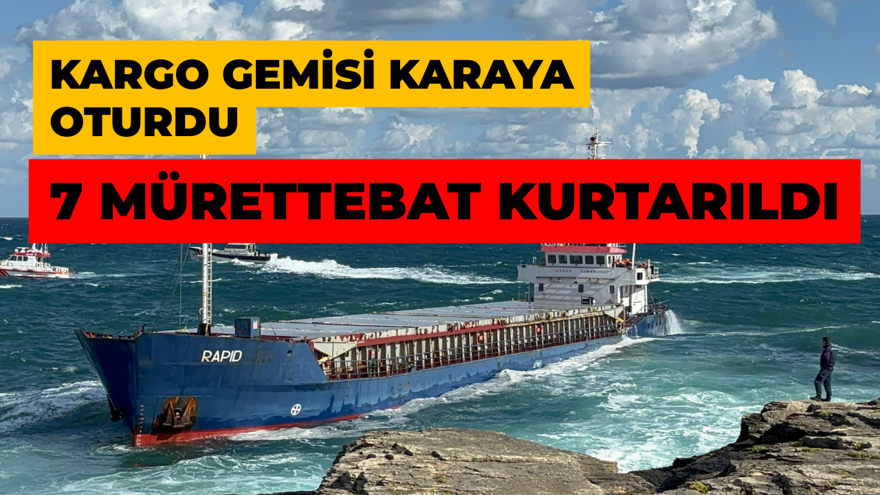 Kandıra’da Kargo Gemisi Karaya Oturdu