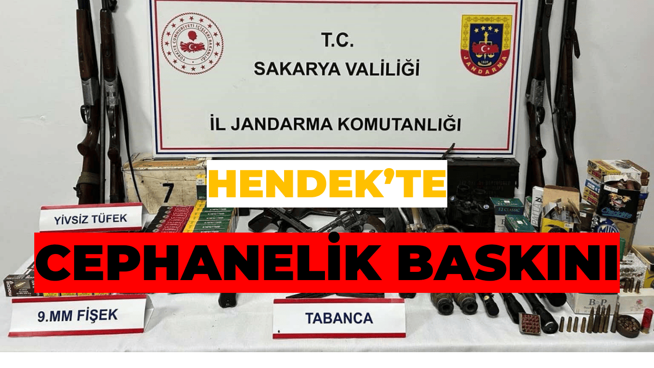Hendek’te Cephanelik Gibi Eve Baskın: 60 Yaşındaki Şahıs Tutuklandı