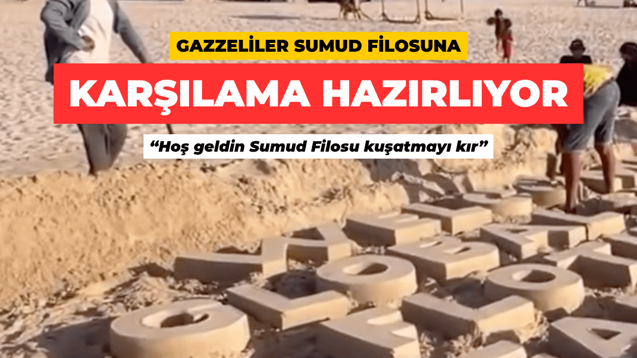 Gazzeliler, Küresel Sumud Filosu’nu Karşılamaya Hazırlanıyor