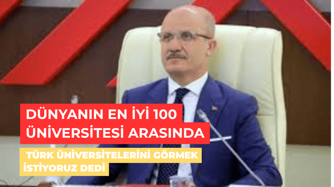 YÖK Başkanı Özvar: Türk Üniversiteleri Dünyada İlk 100’de Olmalı