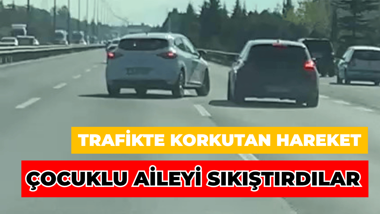 Bebekli Aileye Tehlikeli Sıkıştırma Sonrası Zincirleme Kaza