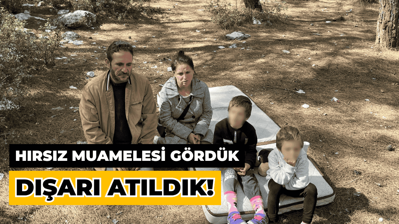 İzmir'de Evden Çıkarılan Aile Ormana Sığındı
