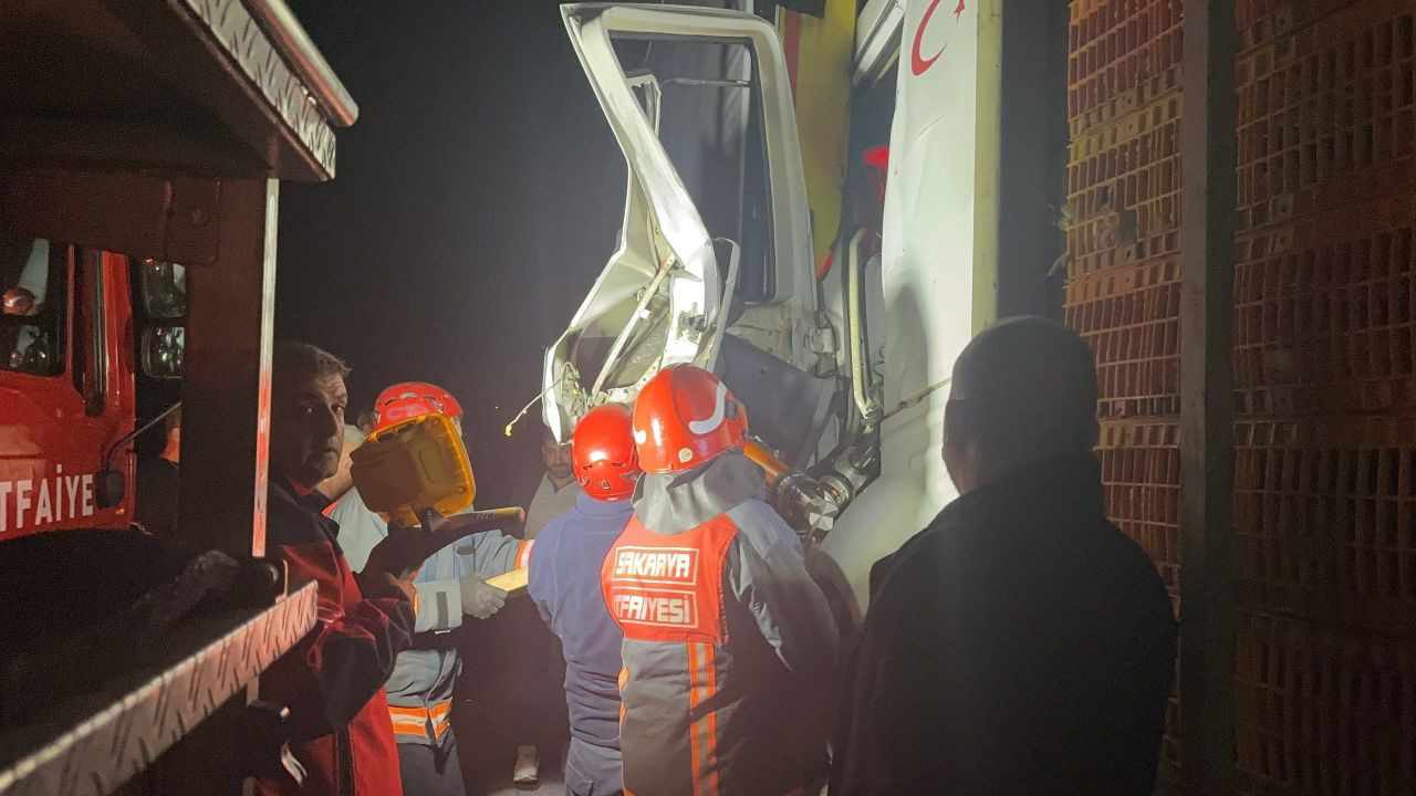 Pamukova'da Canlı Tavuk Yüklü Tır Kazası - Sayfa 1