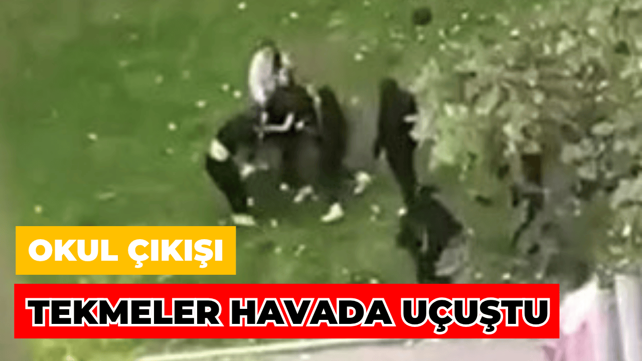 Başakşehir’de Lise Öğrencilerinin Okul Çıkışı Kavgası Kamerada