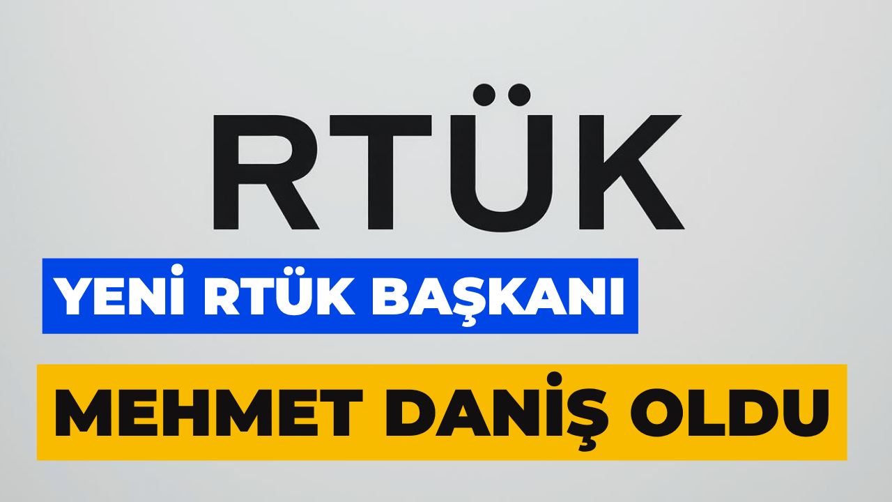 RTÜK Başkanlığına Seçilen Daniş'den Teşekkür Mesajı