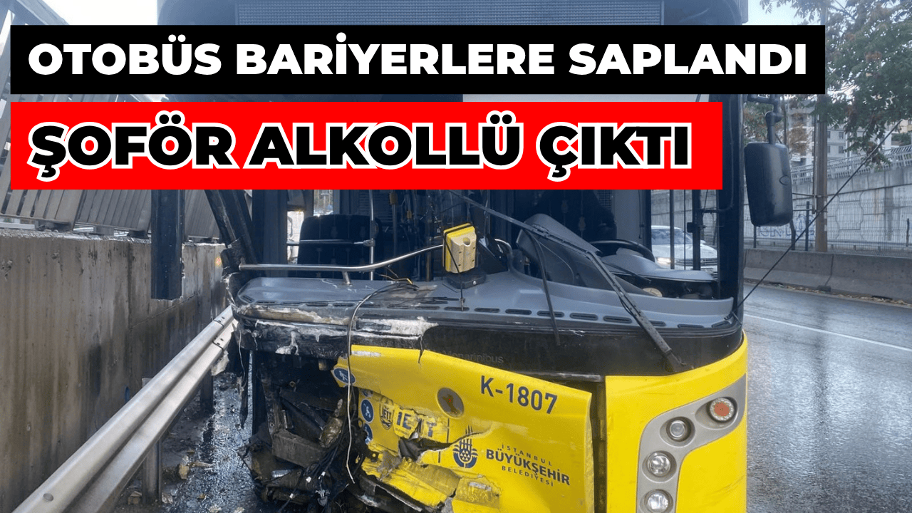 Kadıköy’de İETT Otobüsü Bariyerlere Saplandı