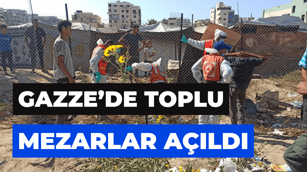 Gazzede Toplu Gömülen Cenazeler Kimlik Tespiti İçin Mezardan Çıkarıldı