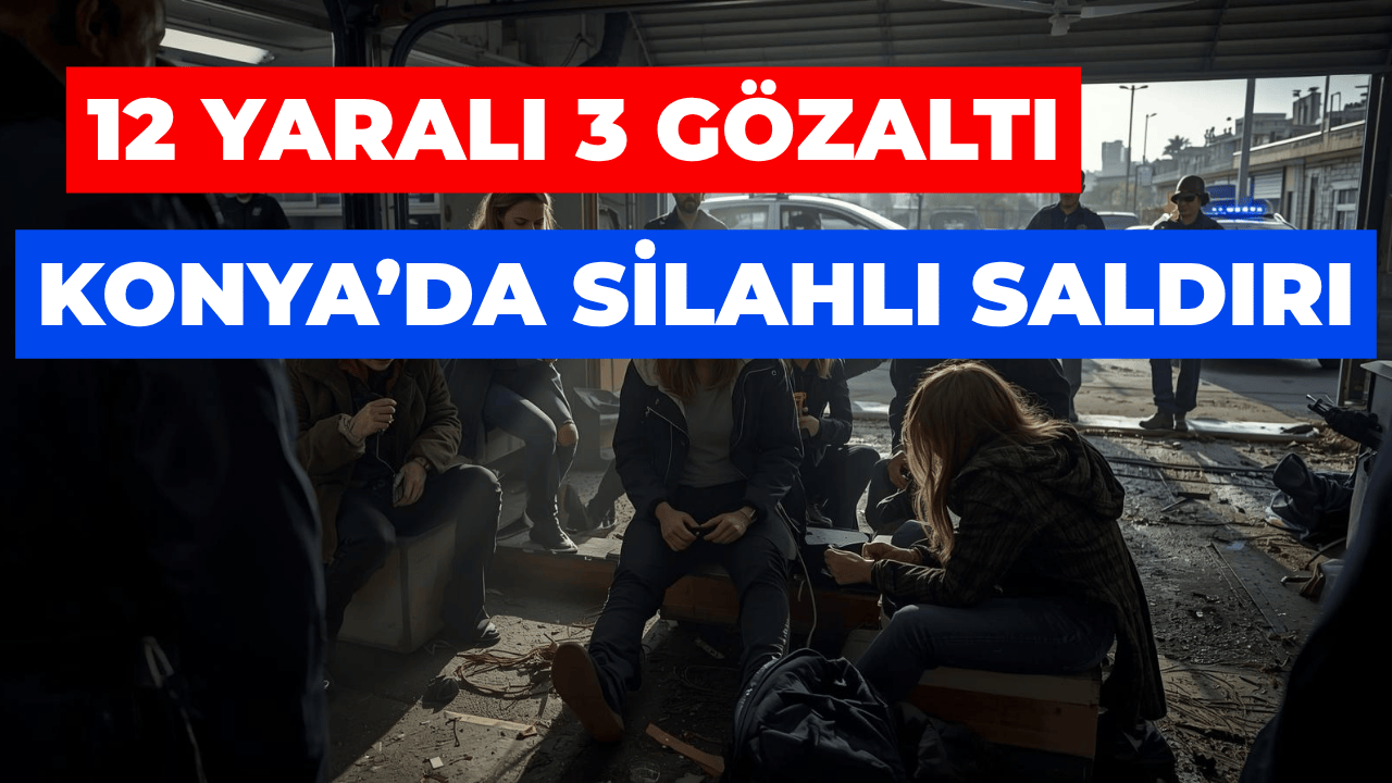 Konya’daki Silahlı Saldırıda 12 Kişi Yaralandı 3 Şüpheli Yakalandı