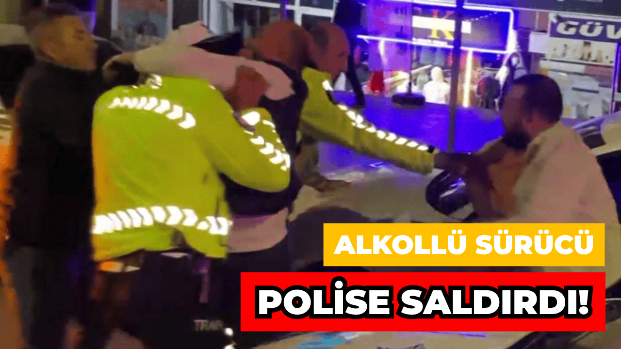 Aksaray'da Alkollü Sürücü ve Yakınlarından Polise Yumruklu Saldırı