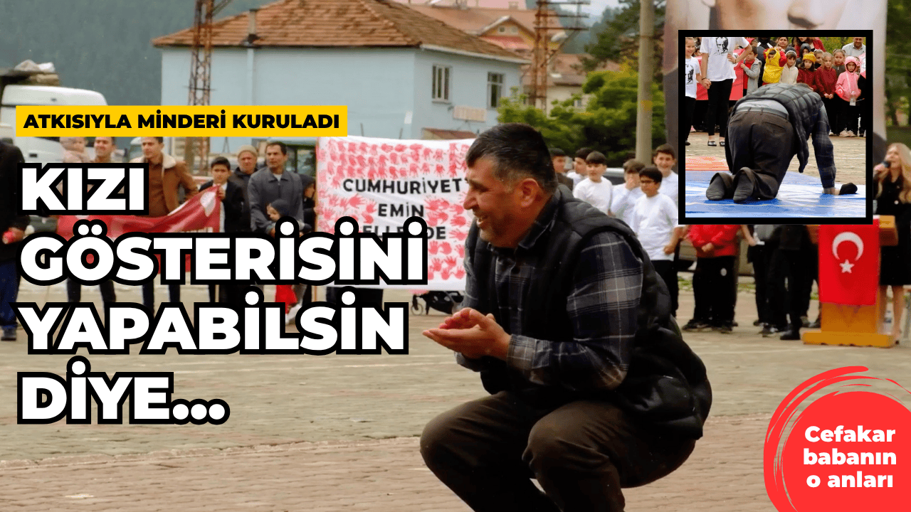 Kızı Gösteri Yapabilsin Diye Atkısıyla Minderi Kuruladı