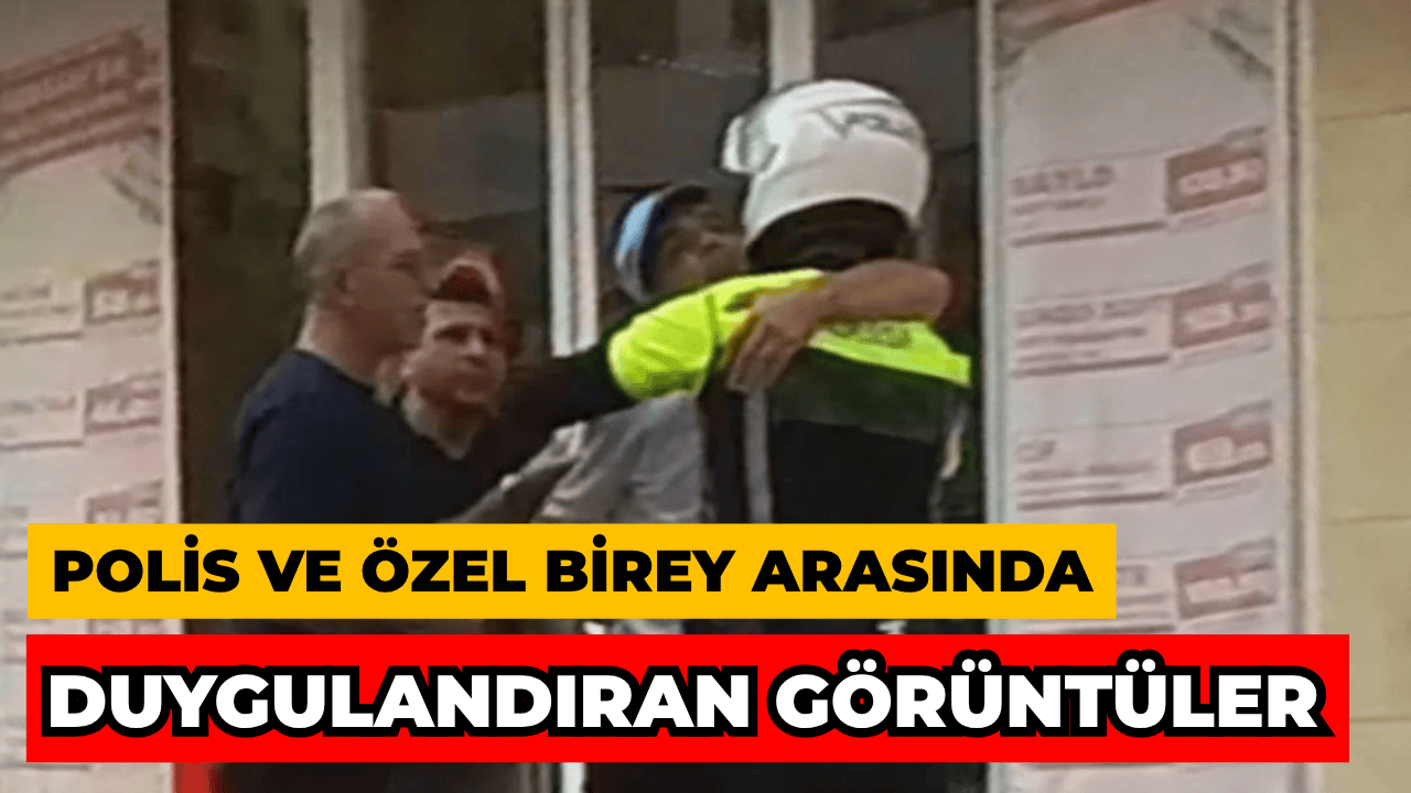Özel Bireyin Saldırısına Polis Memurundan Sarılmayla Karşılık