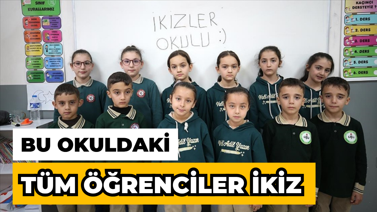 “İkizler Okulu”nda Tatlı Karışıklık: 21 İkizle Öğretmenler Zorlanıyor
