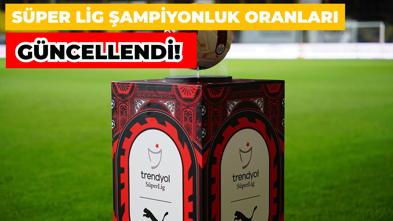 Trendyol Süper Lig Şampiyonluk Oranları Güncellendi