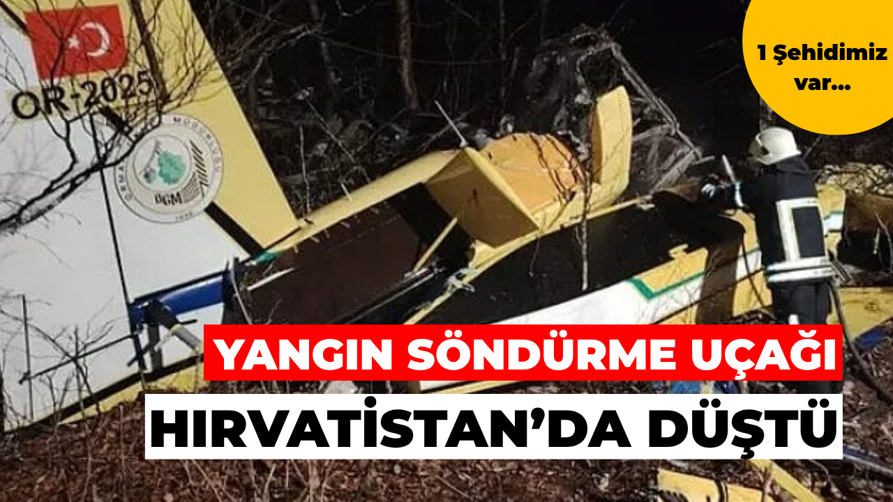 Hırvatistan’da Yangın Söndürme Uçağı Düştü: Pilot Şehit Oldu