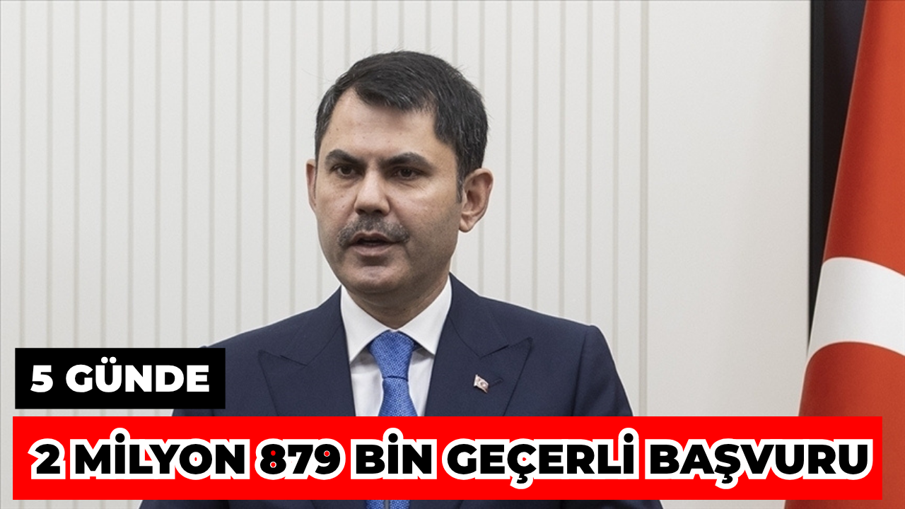 Sosyal Konut Projesinde, 5 Günde 2 Milyon 879 Bin Geçerli Başvuru