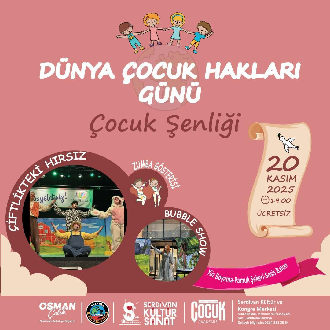 Serdivan'da Dünya Çocuk Hakları Günü Renkli Bir Şenlikle Kutlanacak - Sayfa 1