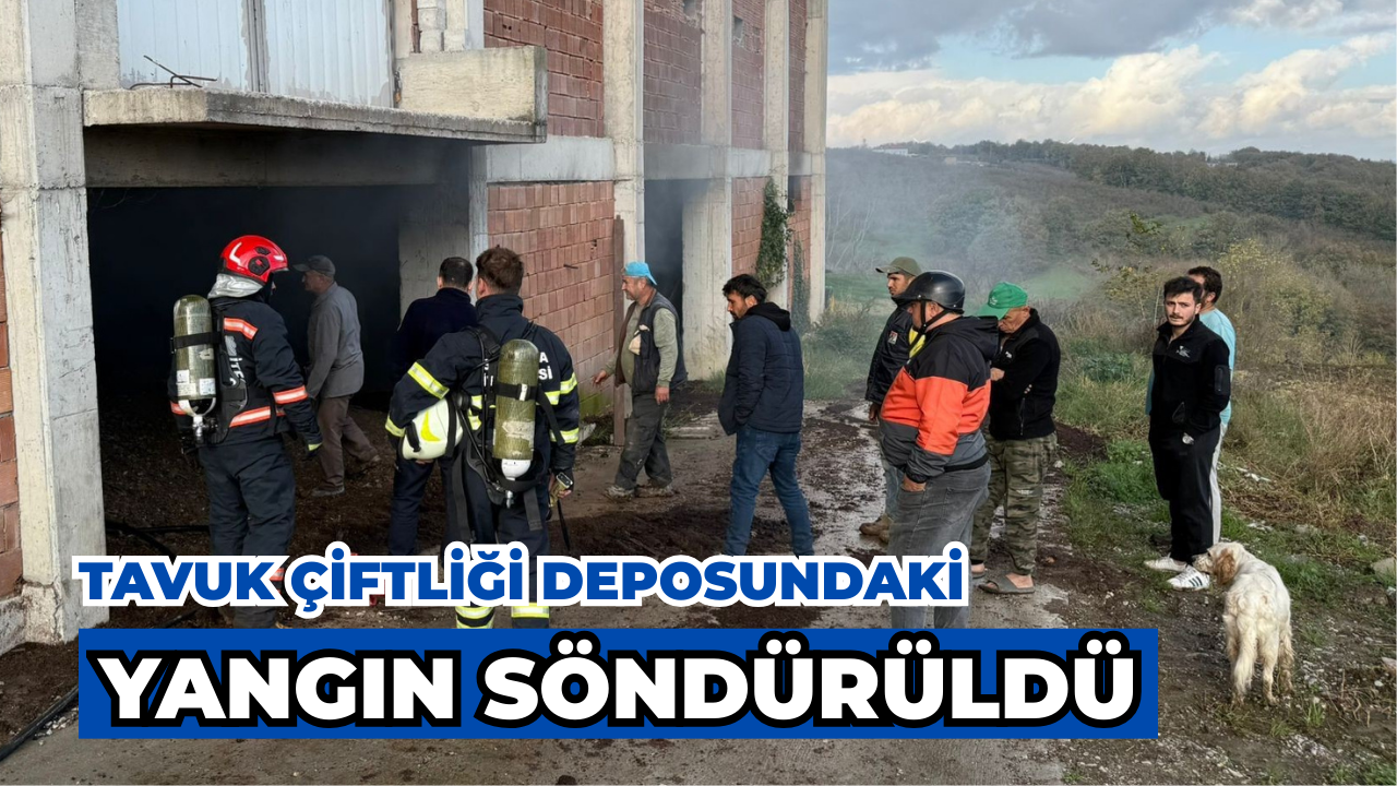 Kaynarca’da Tavuk Çiftliği Deposunda Çıkan Yangın Söndürüldü