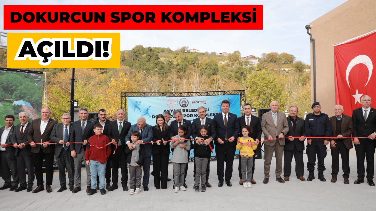 Akyazı Belediyesi Dokurcun Spor Kompleksi açıldı
