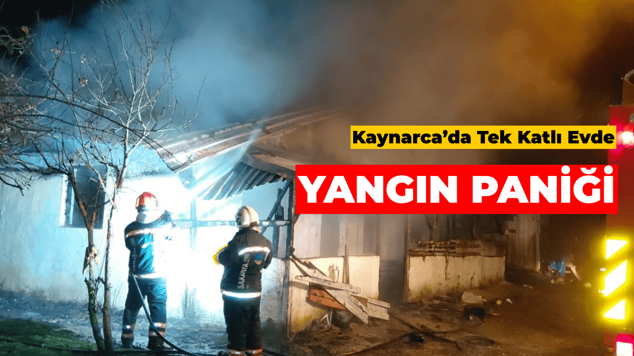 Kaynarca’da Tek Katlı Evde Çıkan Yangın Söndürüldü