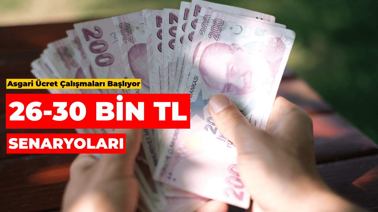 Asgari Ücret Çalışmaları Başlıyor: “Masada 26-30 Bin TL” Senaryoları