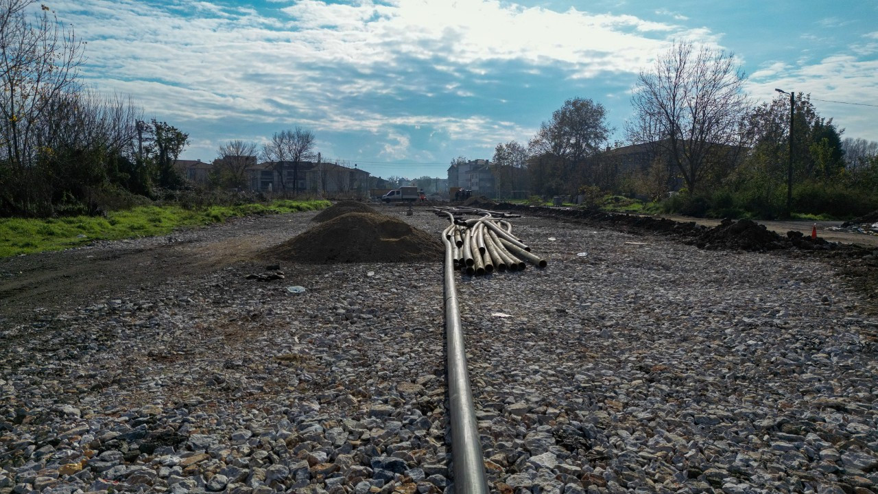 Alparslan Türkeş Caddesi’nde duble yol öncesi altyapı güçlendiriliyor