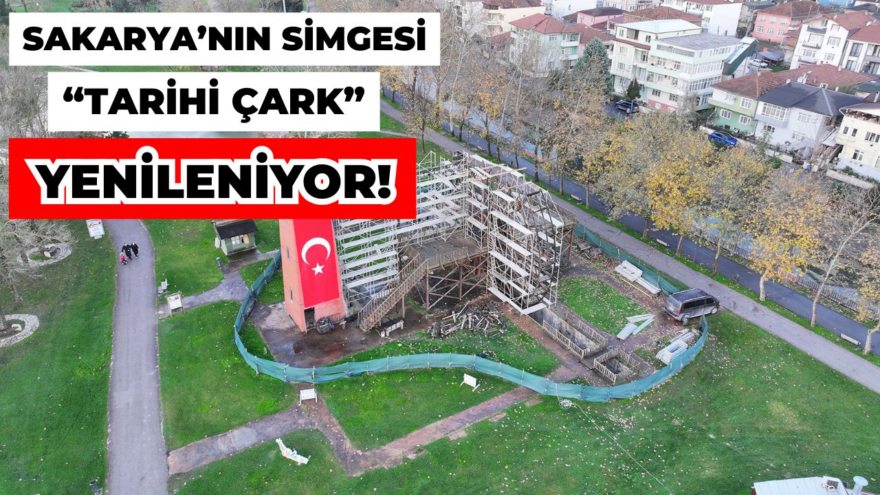 Sakarya’nın simgesi “Tarihi Çark” yenileniyor
