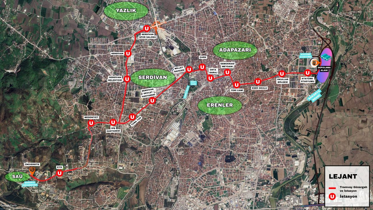 Adapazarı-Serdivan-Kampüs Tramvay Hattı İhalesi Haftaya Başlıyor - Sayfa 1