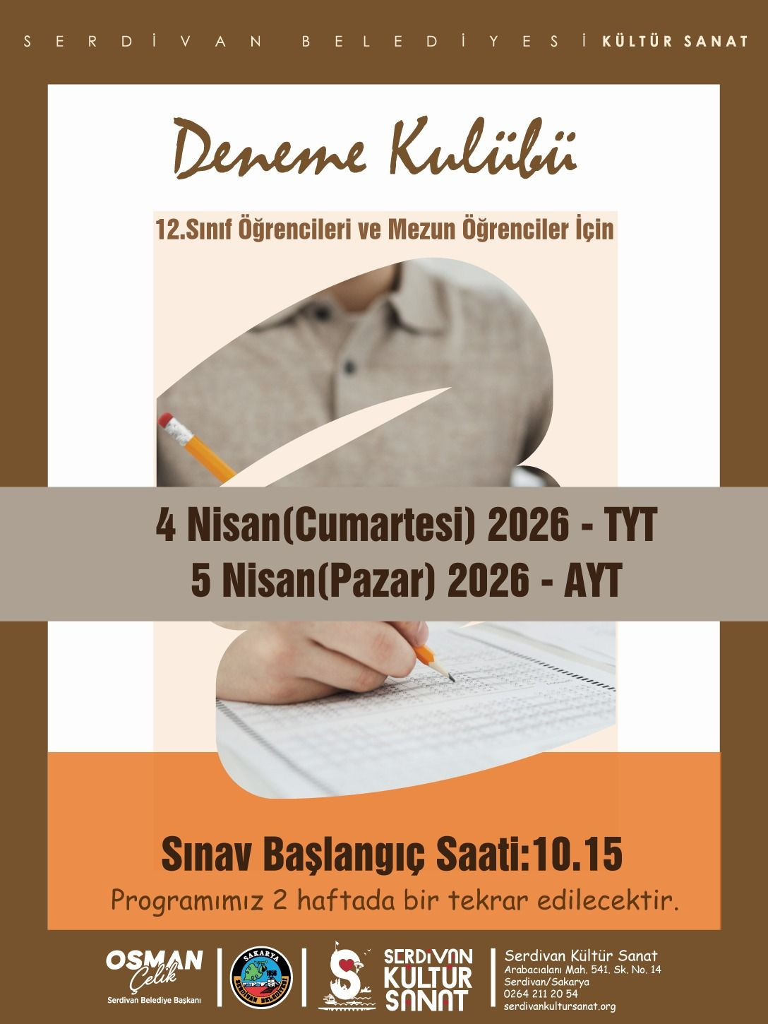 Serdivan Deneme Kulübü ile TYT-AYT Maratonu Başlıyor - Sayfa 1