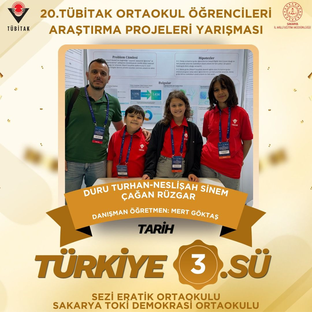 TÜBİTAK Türkiye Finallerinde Gururlandıran Başarı - Sayfa 3